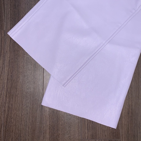 Lilac faux leather pants - Picture 5 of 5